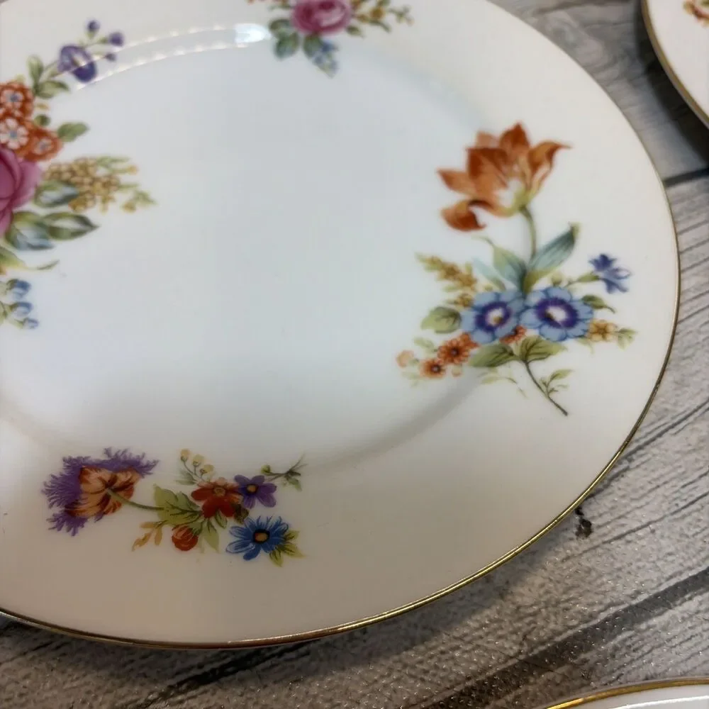 Occupied Japan KINGSLEY Nightingale Pattern - Narumi China 7 1/2” Plate Cottage